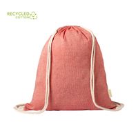 SACCA ZAINO IN COTONE RICICLATO MELANGE